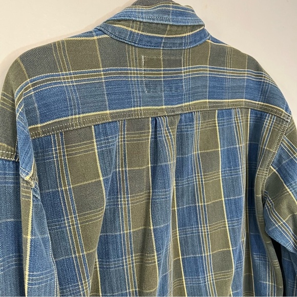 Vintage Levi's Silver Tab Plaid Shirt Casual Button Up Denim Long Sleeve Holiday - Picture 12 of 12